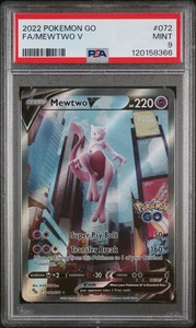 2022 POKEMON GO #072 FULL ART/MEWTWO V PSA 9 - Bild 1 von 2