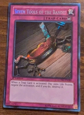 Yugioh Trading Card: Seven Tools of the Bandit LCYW-EN089 1st Ed Secret Rare NM - Image 1 of 2