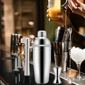 Cocktail Shaker Measuring Jigger Bartender Kits Professional Bar Shaker - Picture 1 of 4