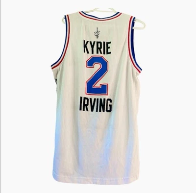 Camiseta De Colección Kyrie Irving NBA All Star East NYC15 Hombres Talla M Adidas Blanca Unc Drew Foto 1 de 2