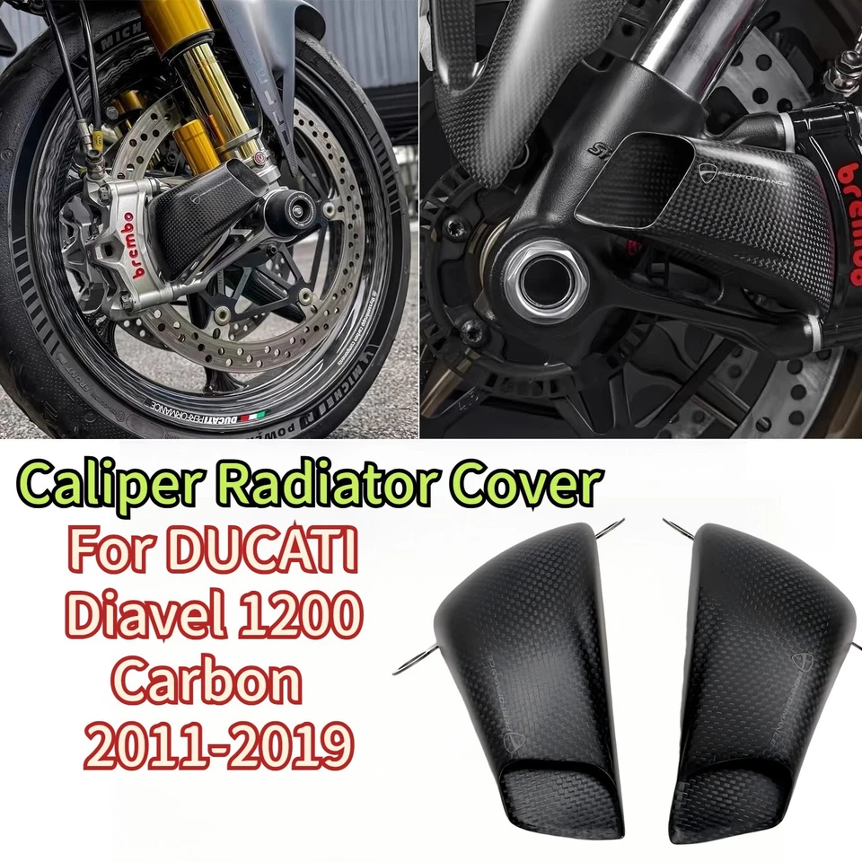 Крышка радиатора суппорт из углеродного волокна для DUCATI Diavel 1200 углерод 2011-2019 - Изображение 1 из 4