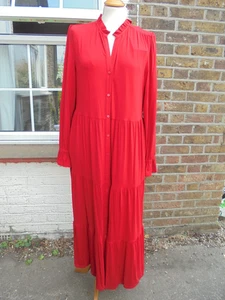 Baukjen Bright Red Paige Jersey Maxi Dress Size 12 BNWT - Picture 1 of 9