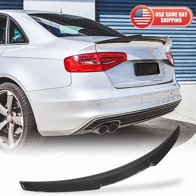AUDI A4 B8.5 M 2013-2016 estilo deportivo fibra de carbono real maletero alerón labio del ala Foto 1 de 4