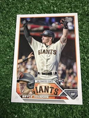 Bryce Johnson Base Card RC 2023 Topps Series 2 #571 San Francisco Giants AG1 - Image 1 of 2