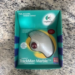 ⭐️LOGITECH TrackMan Marble+ PLUS Thumb Operated Mouse Model#4276 NEW Sealed - Picture 1 of 8