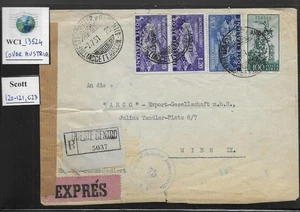 WC1_13524. ITALY: TRIESTE FTT. Cover w. 1951 MONTECASSINO & more. Scott 120-121+ - Picture 1 of 1
