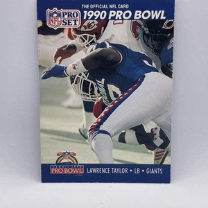 1990 Pro Set Football Lawrence Taylor Card # 422  New York Giants Pro Bowl - Picture 1 of 3