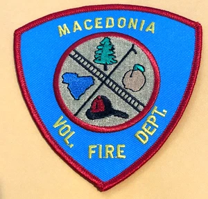 Parche del Departamento de Bomberos Voluntarios de Carolina del Sur Macedonia sin usar - Imagen 1 de 2