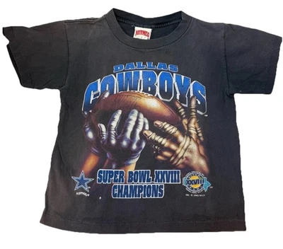 DEFECTOS | 1993 Nuez moscada NFL Juventud Niños 90 Dallas Cowboys Unisex Super Bowl Camisa S Foto 1 de 4