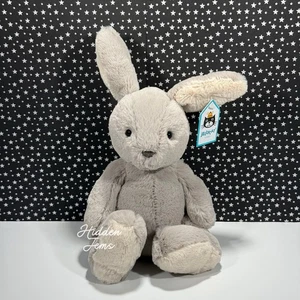 AUTHENTIC❣️Jellycat NIBS BUNNY - Soft Plush Toy Retired Grey Rabbit NWT - Picture 1 of 5