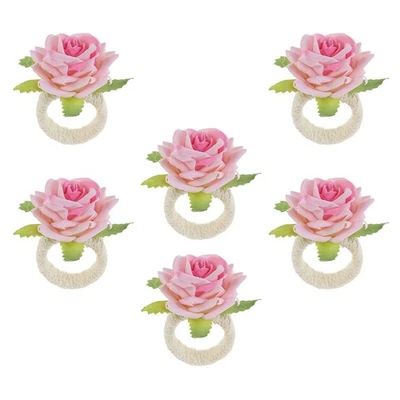  6 PCS Napkin Holder Table Decor Portatovaglioli Fibbia Tovagliolo - Immagine 1 di 4