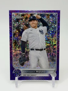 Tarjeta Anthony Rizzo 2022 Topps cromo púrpura moteado refractor/299 #73 Yankees - Imagen 1 de 2