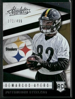2016 Panini Absolute Demarcus Ayers #170 /499 Rookie RC Pittsburgh Steelers - Image 1 of 2