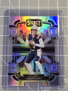 2023 Panini Select Football Silver Prizm Die-Cut Bailey Zappe #67 Patriots - Picture 1 of 7