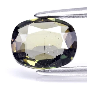 💎 1.10ct 7.7x6mm Cushion Natural Green Kornerupine - Madagascar Gemstone - Picture 1 of 4