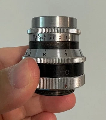 Bell Howell Extol Meyer 25mm f1.5 Primoplan C Mount 16mm Movie Lens Bolex Filmo - Image 1 of 4