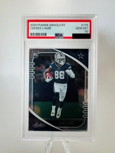 2020 Panini Absolute CeeDee Lamb Rookie RC #115 PSA 10 - Picture 1 of 2