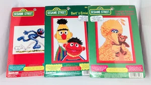 Vintage Janlynn Sesamstraße Kreuzstich-Sets x3 Big Bird, Grover, Bert & Ernie 97 - Bild 1 von 8