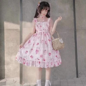 Sweet Lolita Dress Kawaii Girl Japanese Fashion JSK Jumpsuit Strap Clothes Party - Picture 1 of 7