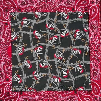 Ghost Pirate 22x22 Bandanna - Image 1 of 4
