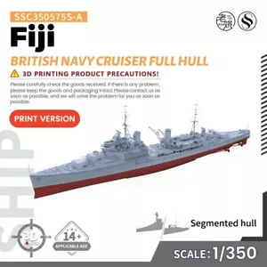 Ricambi modellino militare SSMODEL 1/350 incrociatore Fiji marina britannica scafo completo - Foto 1 di 4