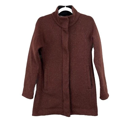 Chaqueta Title Nine Para Mujer XS Marrón Alquimia Chaqueta Cremallera Completa Suéter Polar Informal Foto 1 de 4