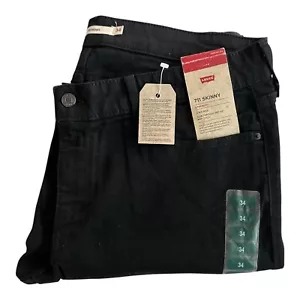 Levi's Women's 711 Skinny Hypersoft Black Jeans 18 Medium W34 L30 FREE SHIPPING! - Picture 1 of 6