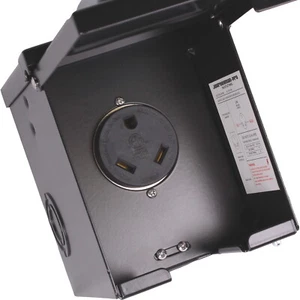 30A RV Receptacle Electrical Panel Enclosed Lockable TT30 Power Outlet Box 125V - Picture 1 of 10