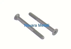 100 viti Brugola Testa Piana Svasata M8x70 nere10.9 - Foto 1 di 1