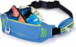 Letigo Fanny Pack Reflective Gray Running Belt Waist Pack Sweat Proof Pockets  - Picture 1 of 6