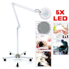 lampada ingrandimento LENTE 5DIOTTRIE LED ESTETISTA LABORATORIO+brazo movible