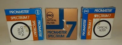 3 Promaster Spectrum 7 Optical Filters - Orange - Green - Cross Screen - Image 1 of 2