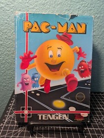 Pac-Man Tengen Gray Nintendo NES Authentic Box, Cart And Tengen Box