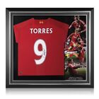 Liverpool shirt gesigneerd door Fernando Torres. 2019-20. Premium montuur
