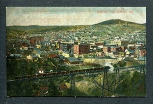 Blei, South Dakota, Vogelperspektive Postkarte - 1910 Zug auf hoher Brücke abgebildet - Bild 1 von 2