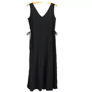 AnyBody Acogedor Mono Tejido Pierna Ancha Para Mujer Talla XXSP Negro Sólido Sin Mangas Cuello en V - Imagen 1 de 5