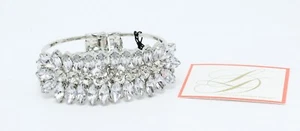 Nuevo Brazalete Brazalete Lesli Dale Estrás Cristal Bisagras #LD1 - Imagen 1 de 2