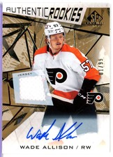 2021-22 SP Game Used Gold Jersey Autographs #132 Wade Allison RC 01/99