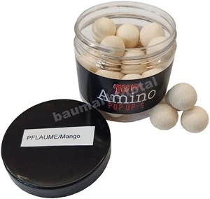 Karpfenboilie Bolie Top Secret Amino Pop Up`s Ø 20mm PFLAUME/MANGO 80g Boilies - Bild 1 von 1