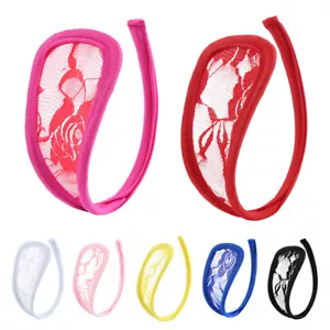 Damen Sexy Spitze C-String Slip Höschen Tangas G-String Dessous Unterwäsche D - Bild 1 von 21