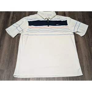Polo de tenis Nike - Polo de tenis RF 2007 blanco con rayas azul marino/verde azulado/rojo talla XXL - Imagen 1 de 4
