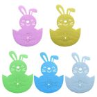 4 Pack Cutlery Pocket Easter Rabbits Spoon Bags Easter Table Decors