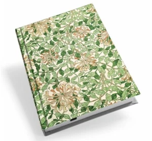 May Morris Honeysuckle Hardback A5 Lined Notebook - Picture 1 of 6