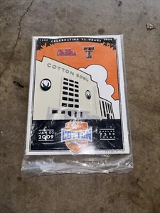 2009 AT&T Cotton Bowl Program Ole Miss vs Texas Tech Final Game At Fair Grounds - Picture 1 of 2