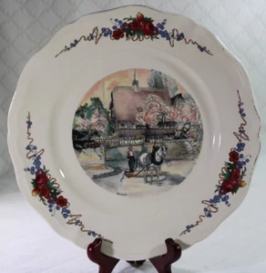 Obernai Sarreguemines H.Loux Dinner Plate 10" Across - Picture 1 of 11