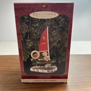 Vintage 1997 Hallmark Frosty Friends Keepsake Ornament #18 Snow Sail Christmas - Picture 1 of 9