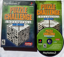 Puzzle Challenge Crosswords and More! (Sony PlayStation 2, 2005) CIB with Manual