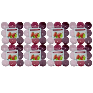 Scented Candles Strawberry 8 x 18 Piece Tealights Tea Lights - Picture 1 of 1