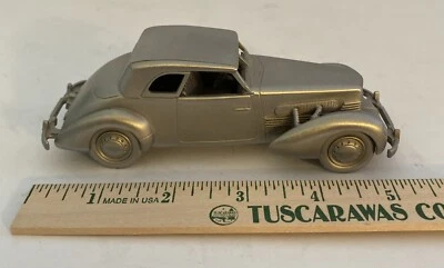 DANBURY MINT 1937 CORD 812 PEWTER 6" DIE CAST CAR COLLECTIBLE  1:24 @162 - Image 1 of 4