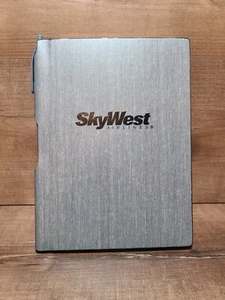 Skywest Airlines Hardcover Journal With Pen GREY New - Picture 1 of 4